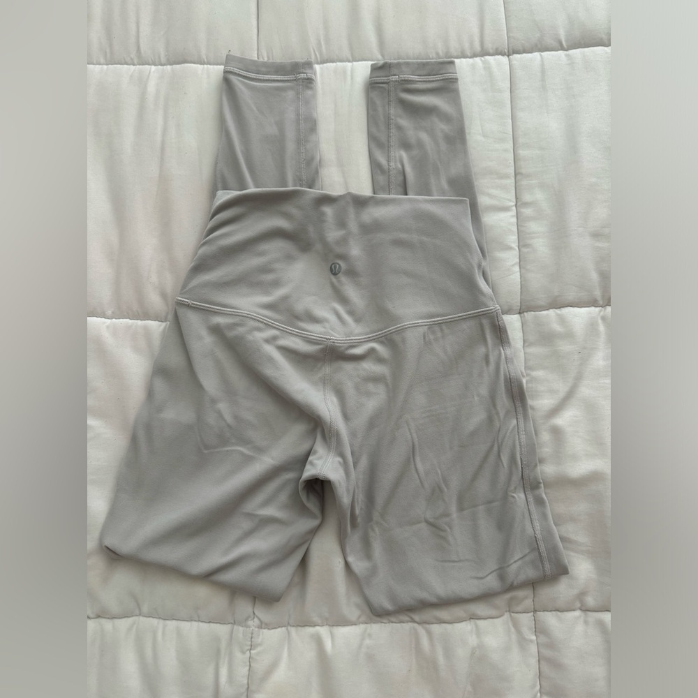 Lululemon Align Pant 28" Chrome light silver full length double lined - Picture 6 of 12